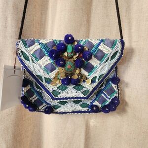Beautiful Handmade Folk Purse from Anthropologie made by Antik Batik, NWT